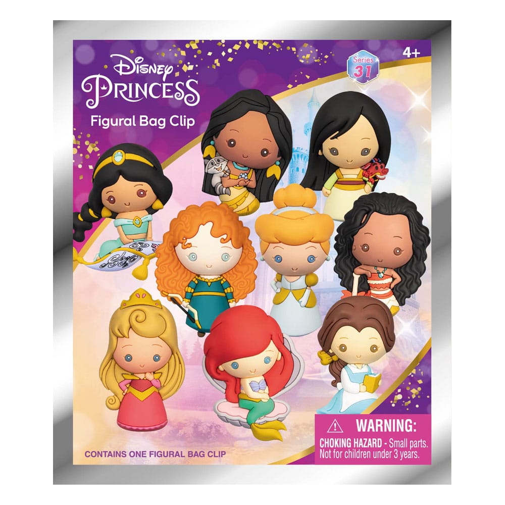 Disney 3D PVC-Taschenanhänger Ultimate Princess Series 31 Display (24)             