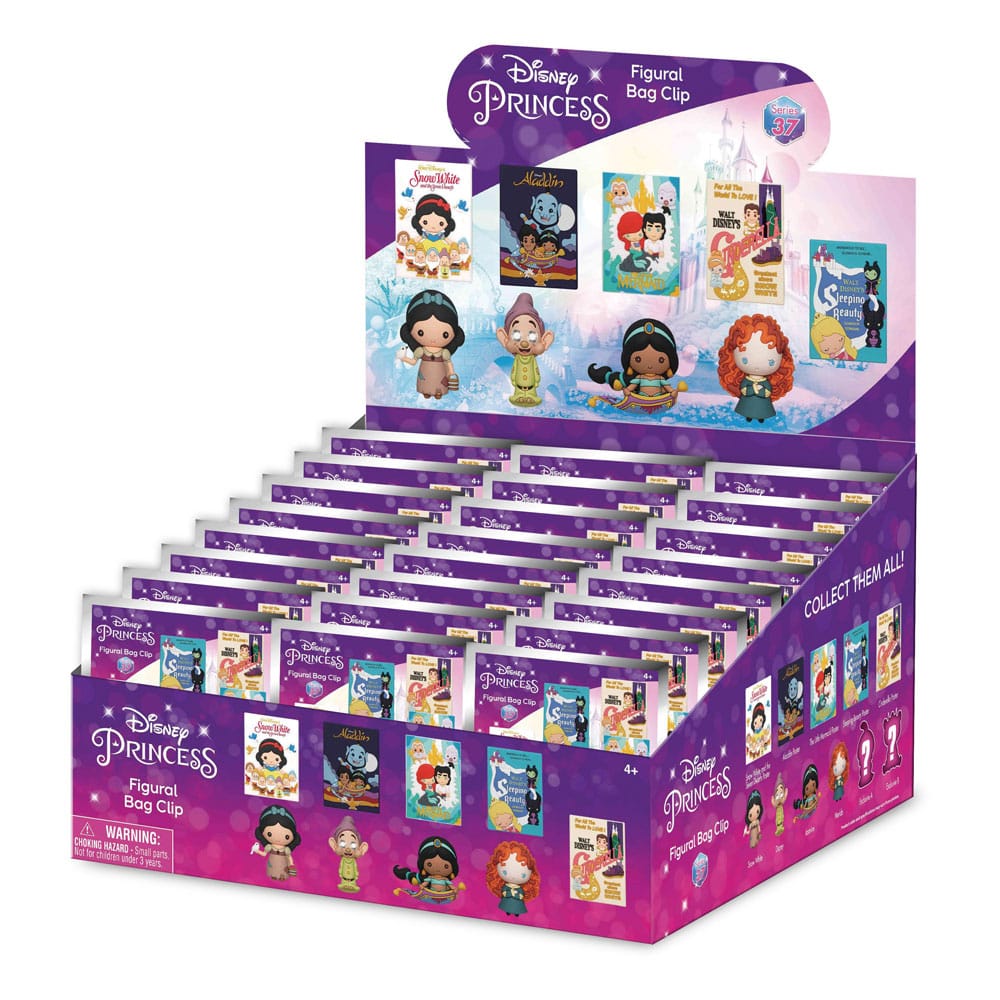 Disney 3D PVC-Taschenanhänger Ultimate Princess Series 37 Display (24)             