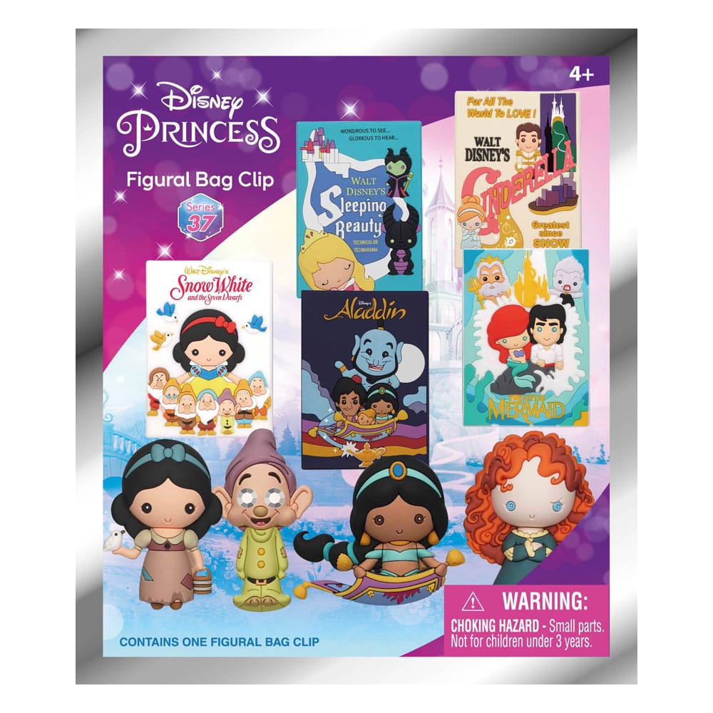 Disney 3D PVC-Taschenanhänger Ultimate Princess Series 37 Display (24)             