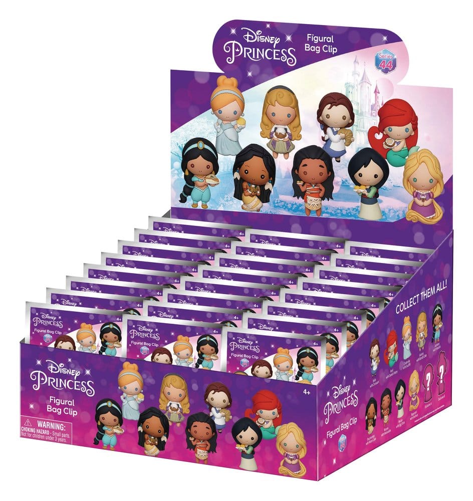 Disney 3D PVC-Taschenanhänger Princess with Food Serie 44 Display (24) 
