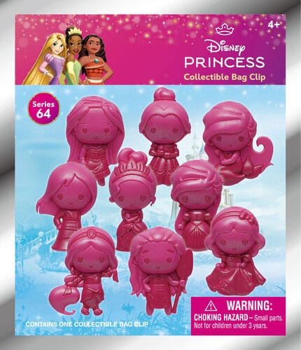 Disney Create your World 3D PVC-Taschenanhänger Princess Serie 64 Display (24) 