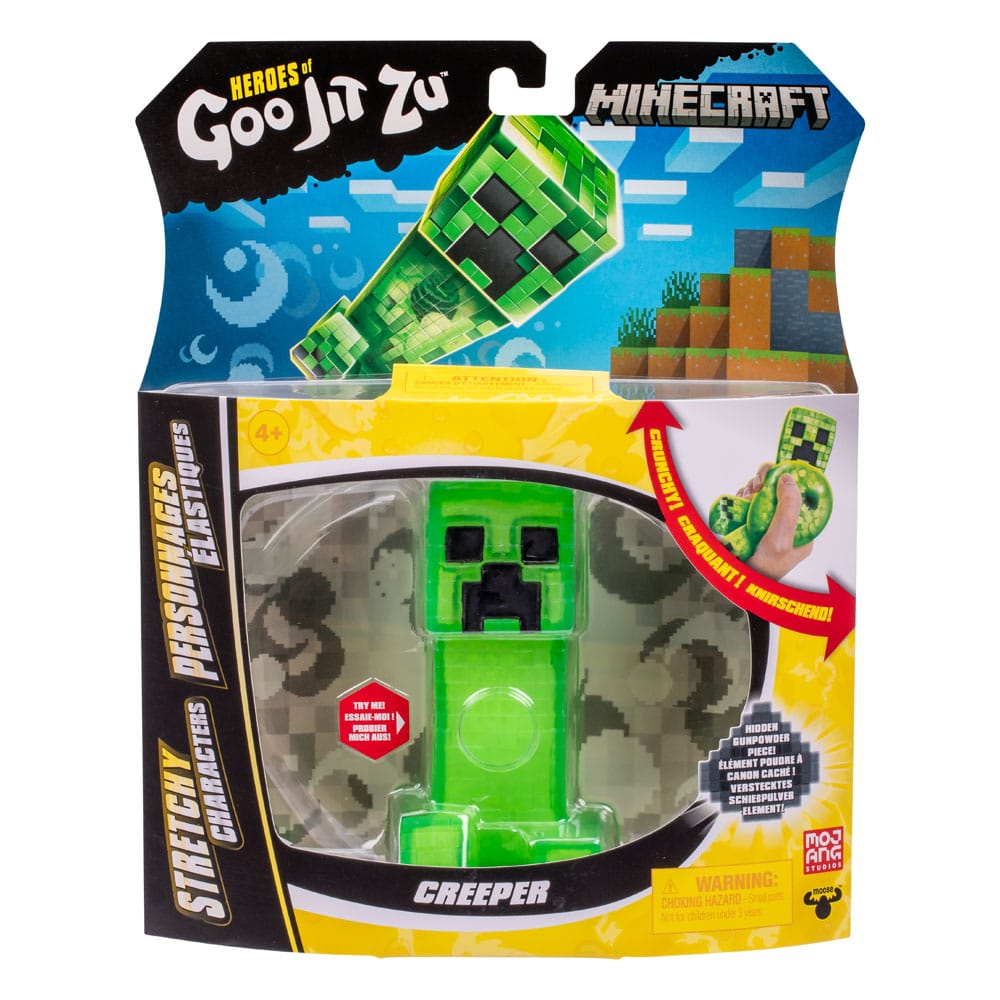 Minecraft Heroes of Goo Jit Zu Meteor Madness Dehnbare Figur Creeper 12 cm      