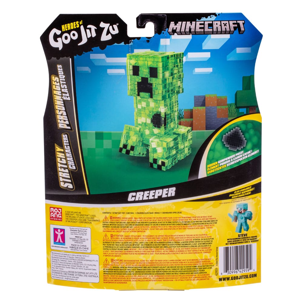 Minecraft Heroes of Goo Jit Zu Meteor Madness Dehnbare Figur Creeper 12 cm      