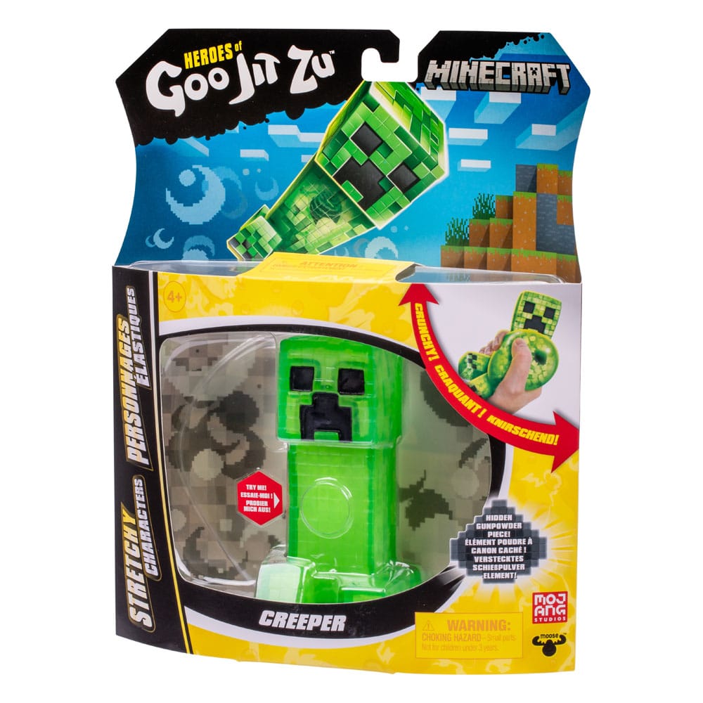 Minecraft Heroes of Goo Jit Zu Meteor Madness Dehnbare Figur Creeper 12 cm      
