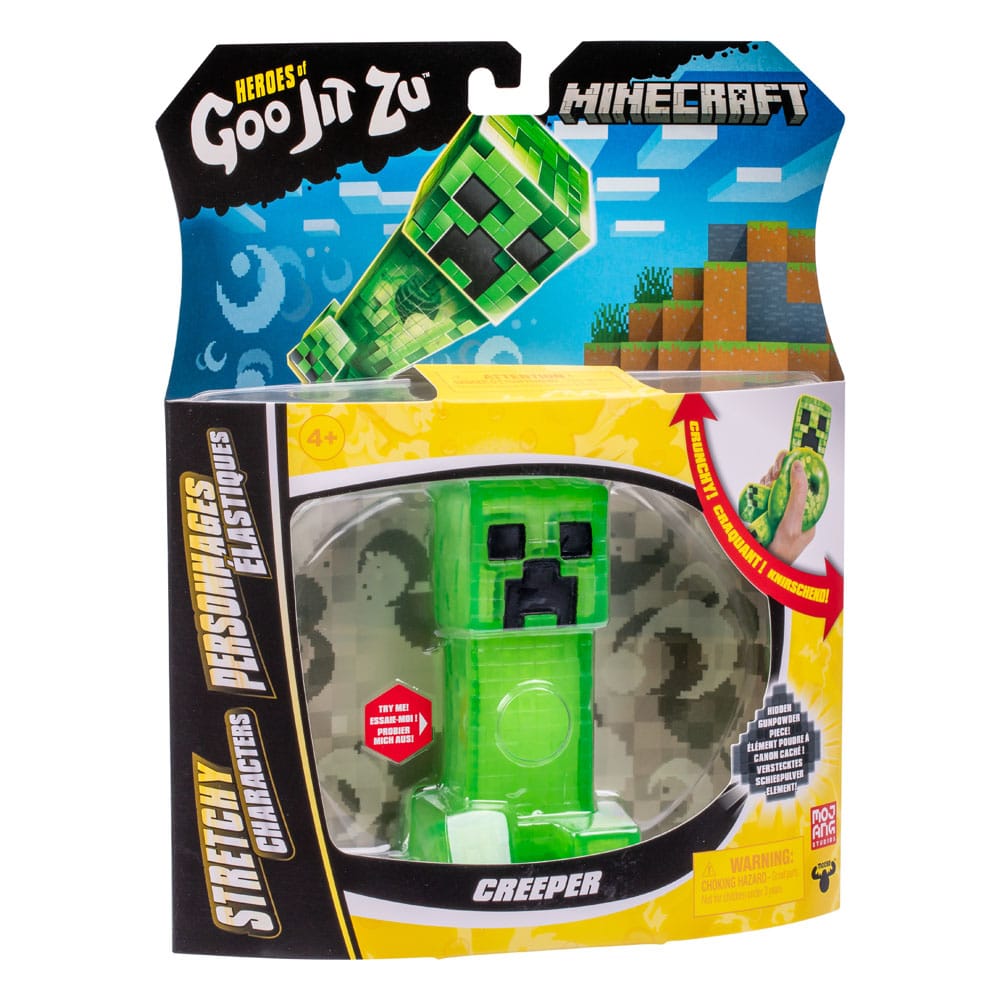 Minecraft Heroes of Goo Jit Zu Meteor Madness Dehnbare Figur Creeper 12 cm      