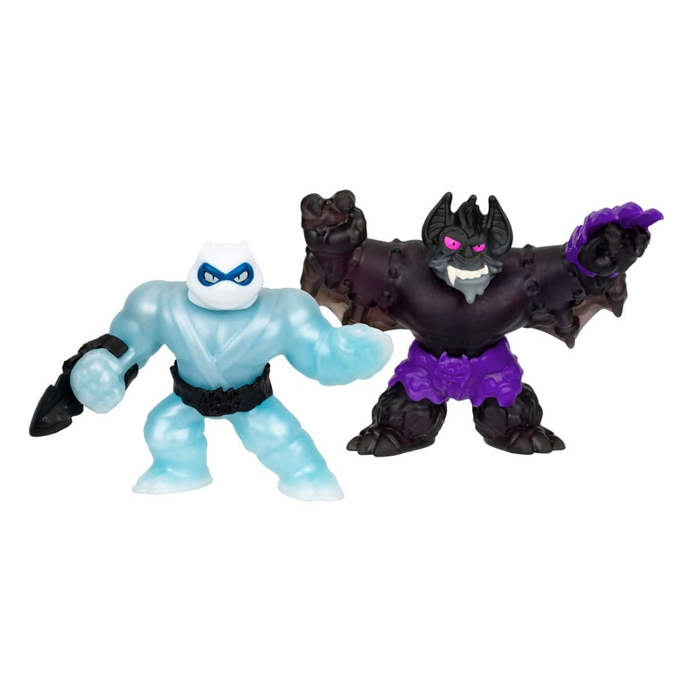 Heroes of Goo Jit Zu Meteor Madness Dehnbare Figuren 2er-Pack Pantaro vs. Sludgewing 12 cm        