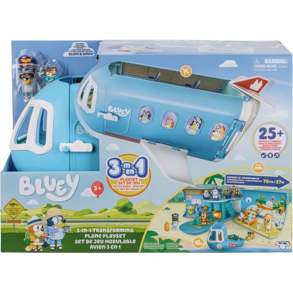 Bluey Minifiguren Spielset Bluey Holiday 3in1 Set 