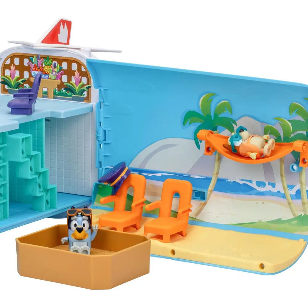 Bluey Minifiguren Spielset Bluey Holiday 3in1 Set 