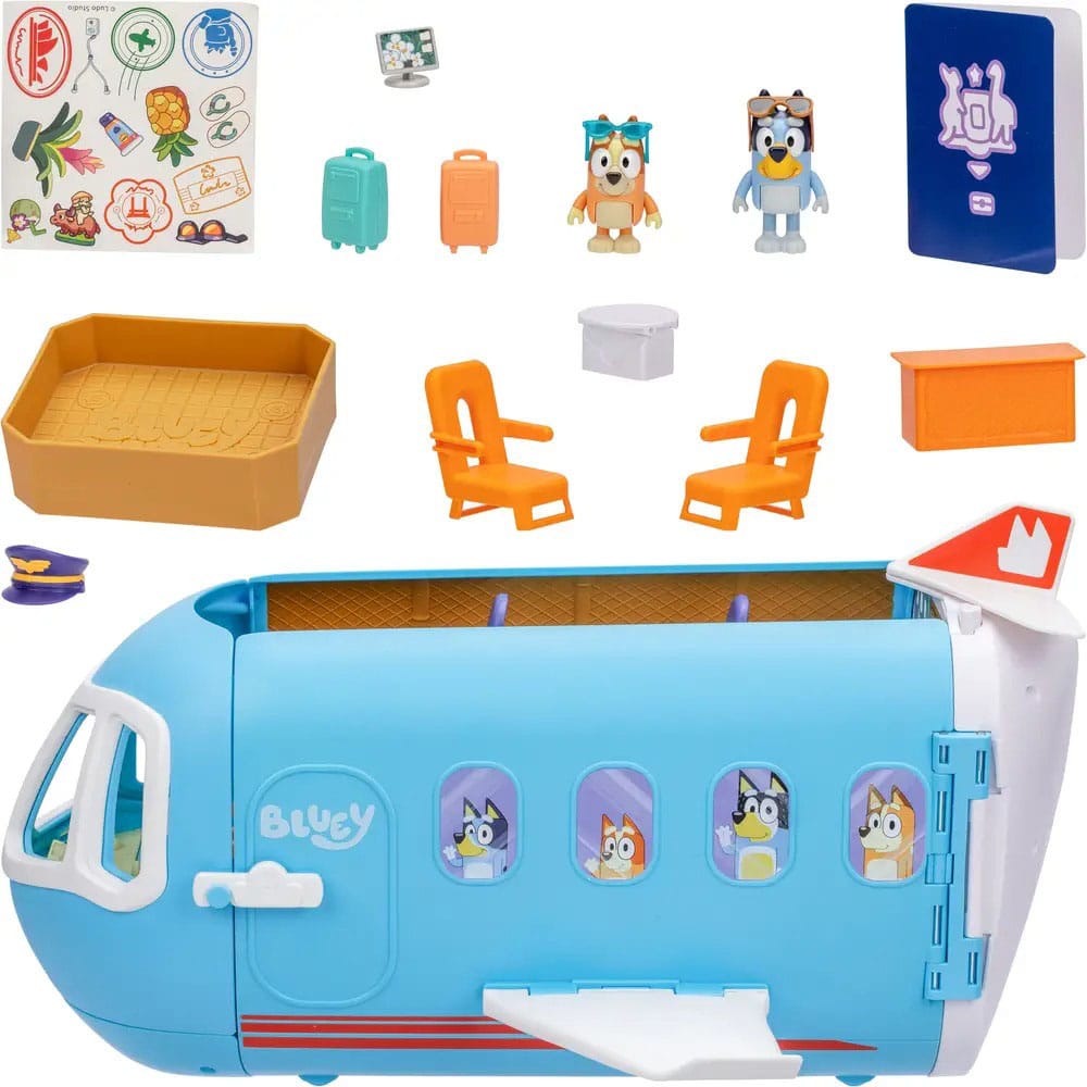 Bluey Minifiguren Spielset Bluey Holiday 3in1 Set 