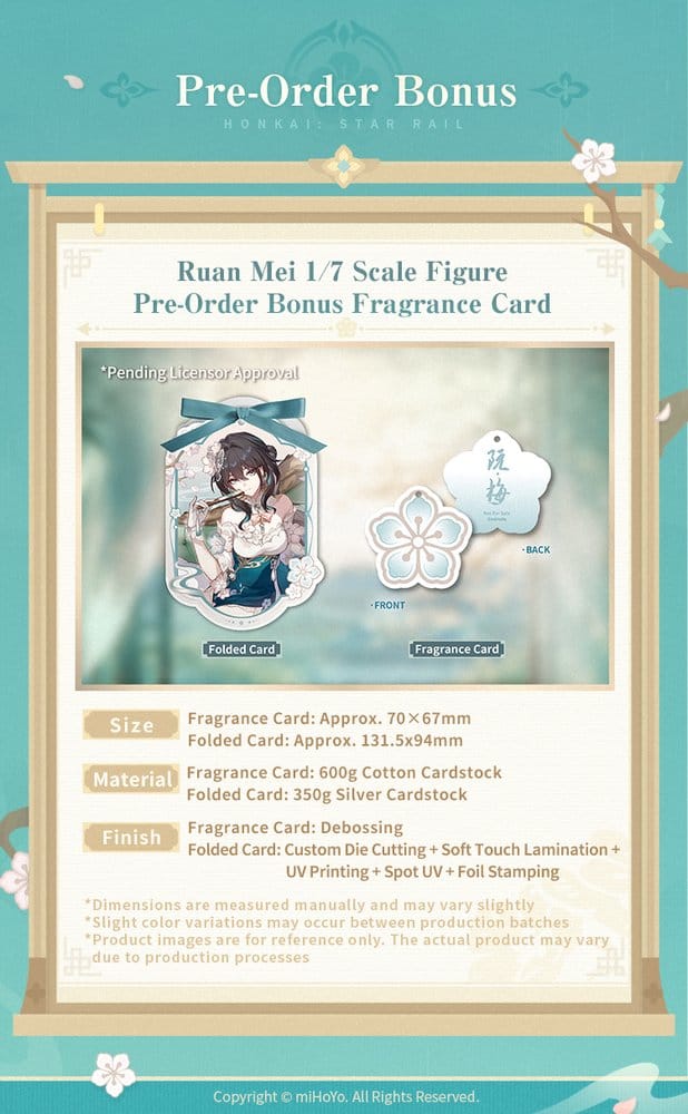 Honkai: Star Rail PVC Figur 1/7 Ruan Mei Plumblossom Letter Ver. With Bonus 18 cm