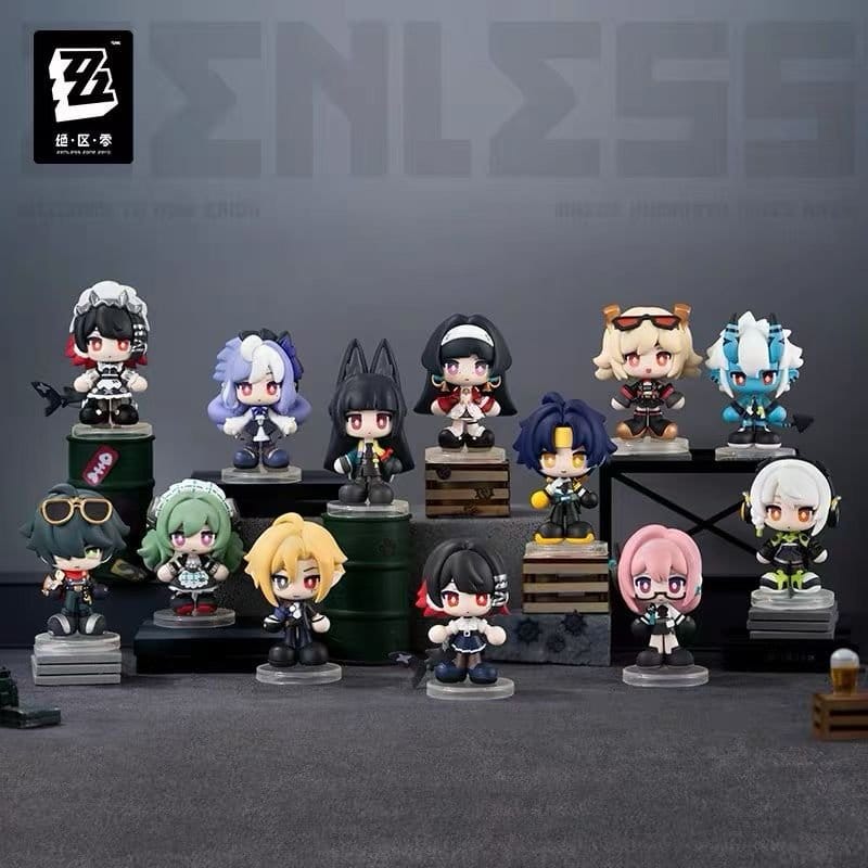 Zenless Zone Zero PVC Minifiguren Tiny Agents 8-10 cm Blind Box Display (12)