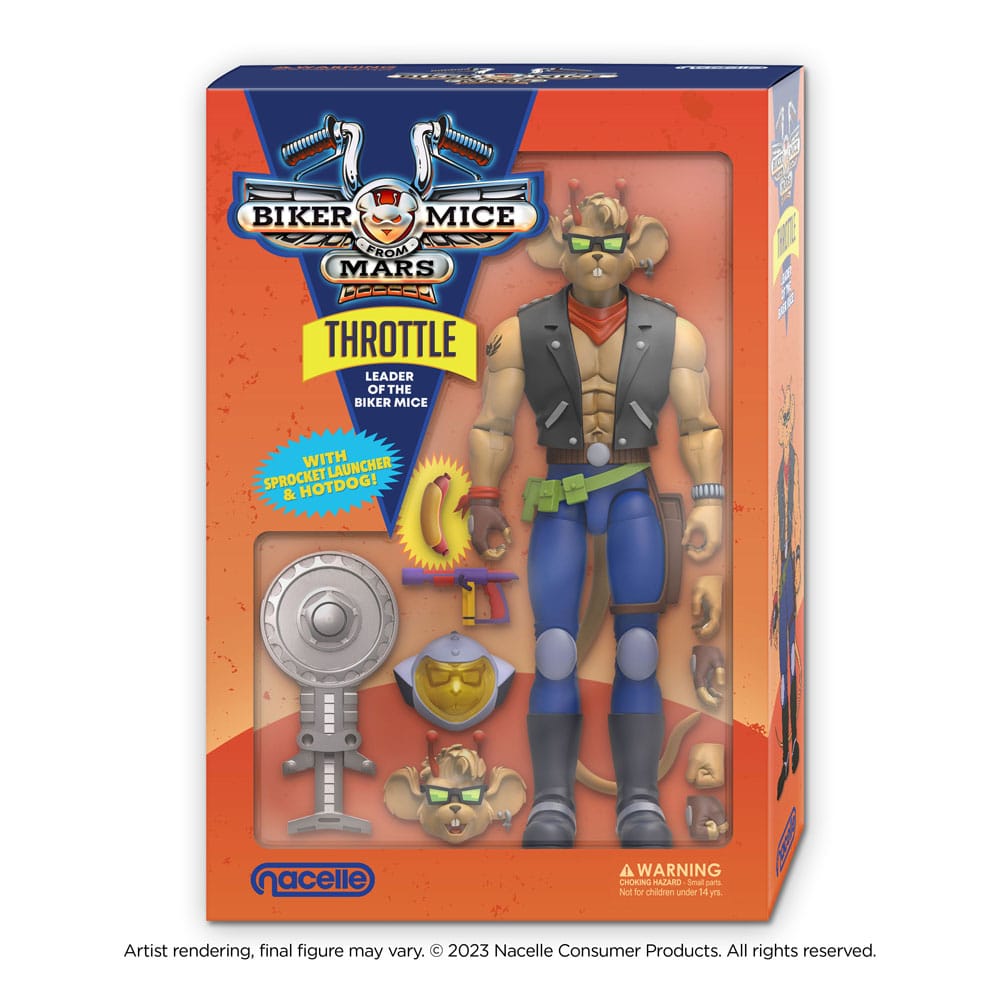 Biker Mice From Mars Actionfigur Throttle 18 cm