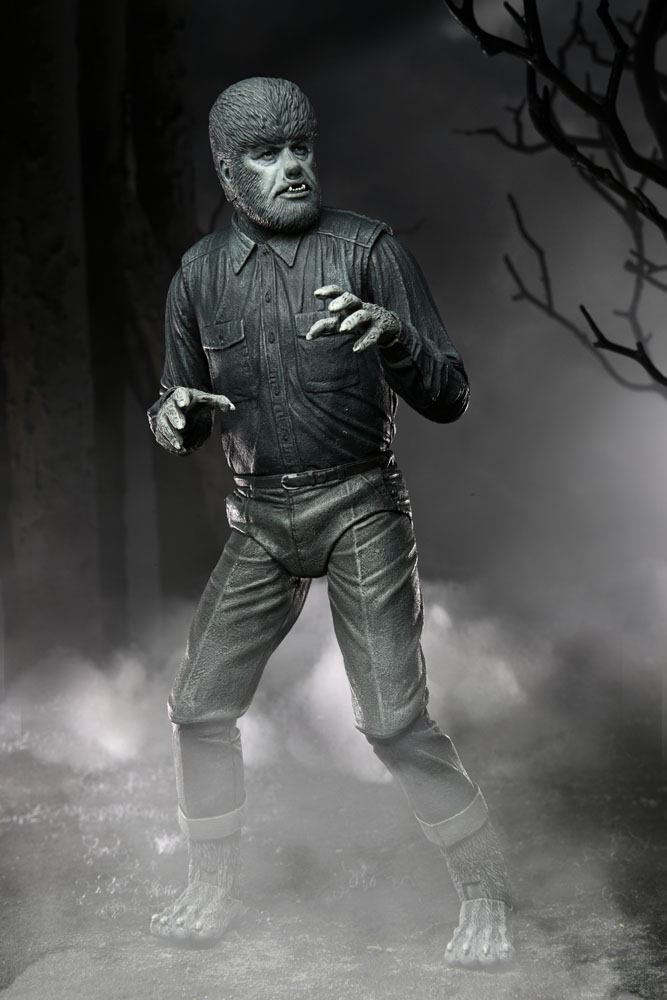 Universal Monsters Actionfigur Ultimate The Wolf Man (Black & White) 18 cm