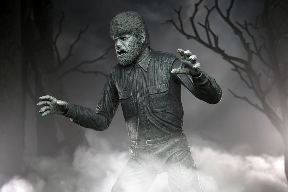 Universal Monsters Actionfigur Ultimate The Wolf Man (Black & White) 18 cm