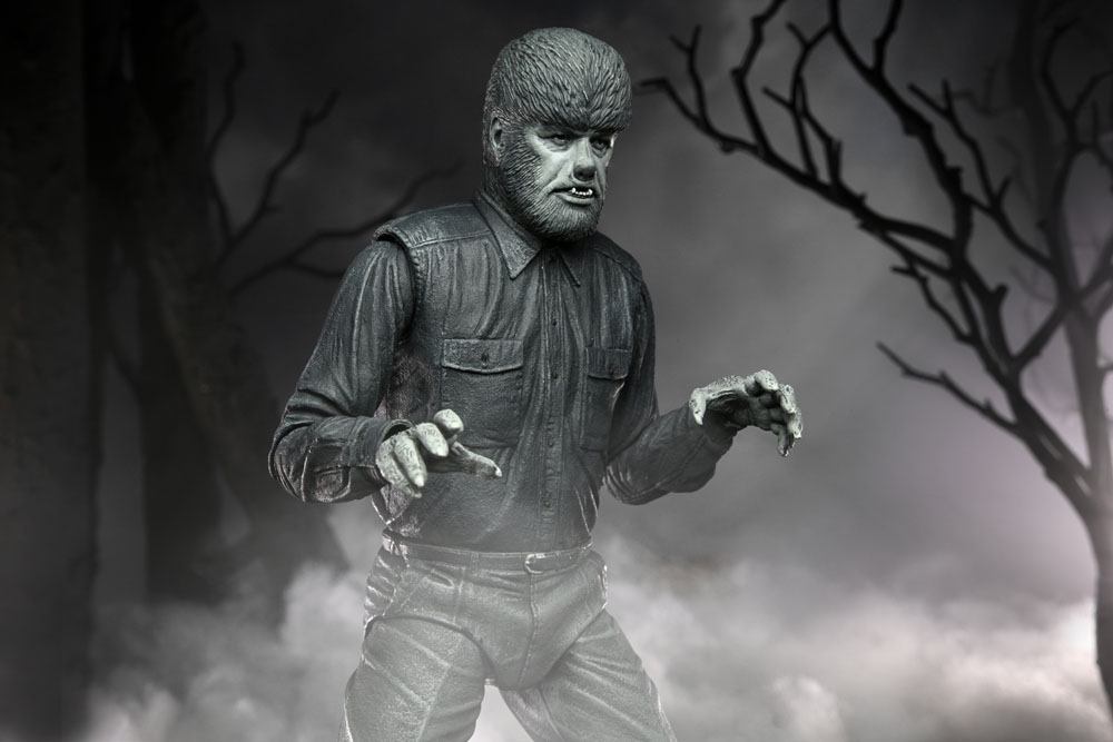 Universal Monsters Actionfigur Ultimate The Wolf Man (Black & White) 18 cm