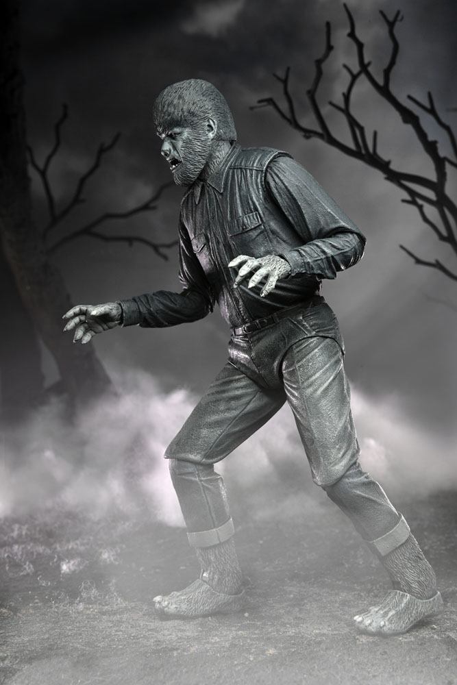 Universal Monsters Actionfigur Ultimate The Wolf Man (Black & White) 18 cm