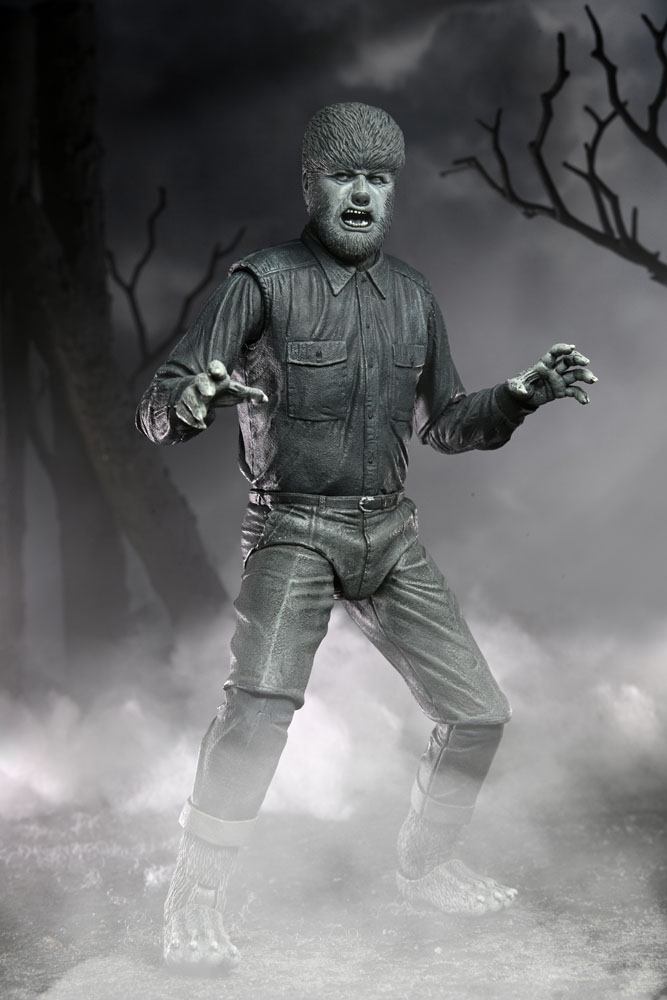 Universal Monsters Actionfigur Ultimate The Wolf Man (Black & White) 18 cm