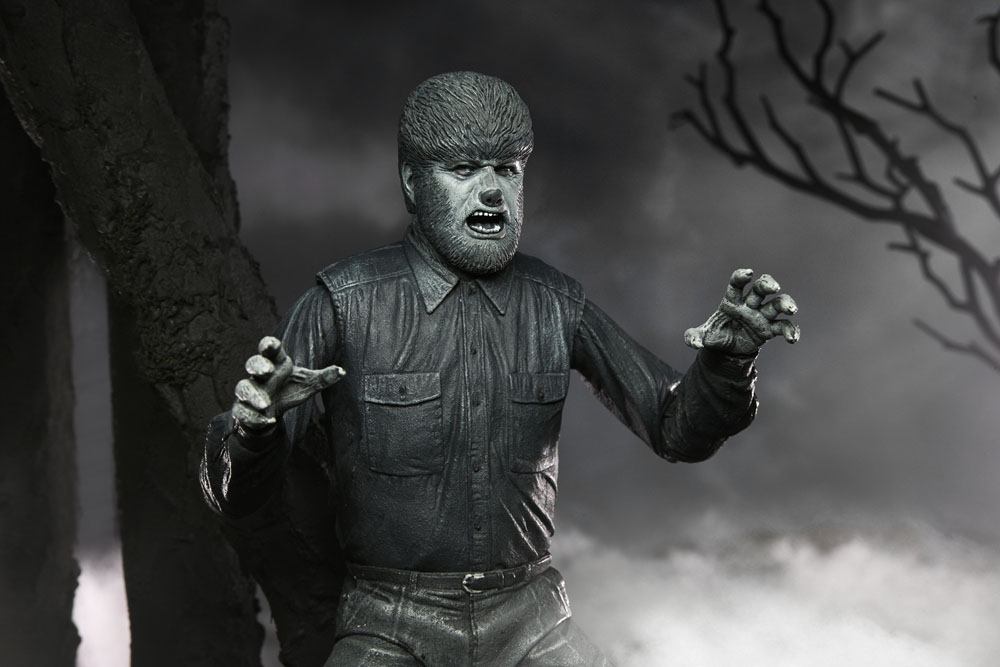 Universal Monsters Actionfigur Ultimate The Wolf Man (Black & White) 18 cm