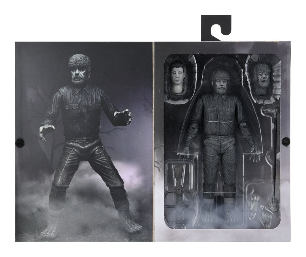 Universal Monsters Actionfigur Ultimate The Wolf Man (Black & White) 18 cm