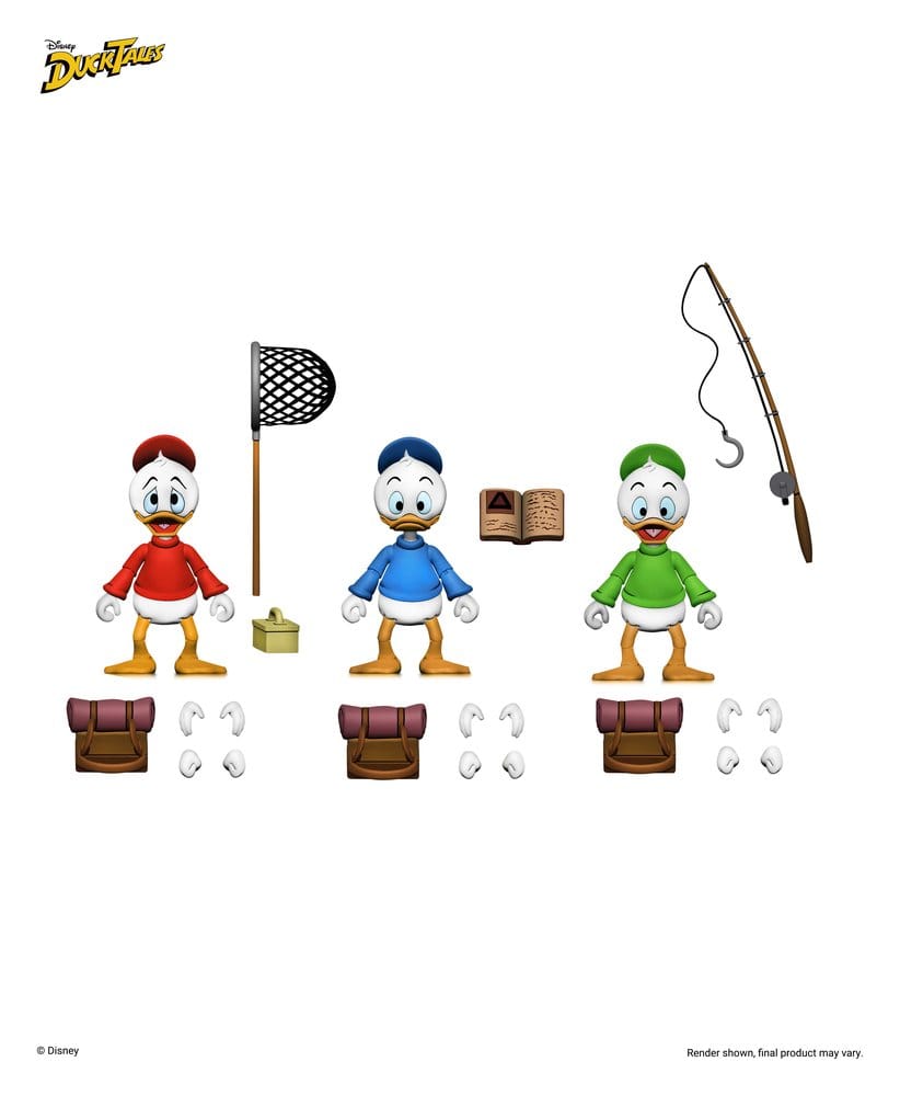 DuckTales Ultimate Actionfiguren 3er-Pack Huey, Dewey, and Louie 18 cm