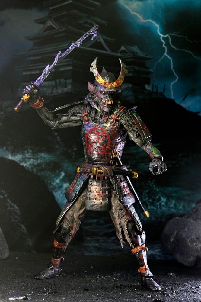 Iron Maiden Future Past World Tour Ultimate Actionfiguren 2er-Pack Senjutsu Eddie and Somewhere in Time Eddie 18 cm