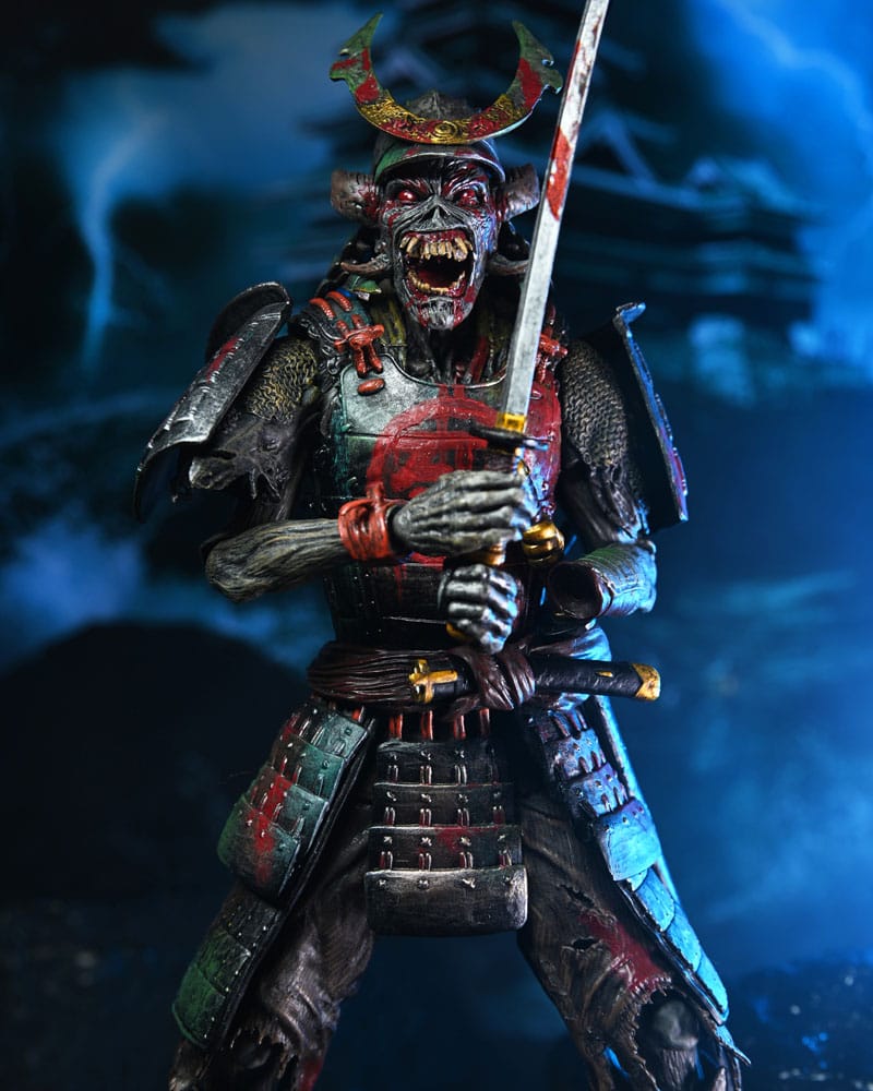 Iron Maiden Future Past World Tour Ultimate Actionfiguren 2er-Pack Senjutsu Eddie and Somewhere in Time Eddie 18 cm