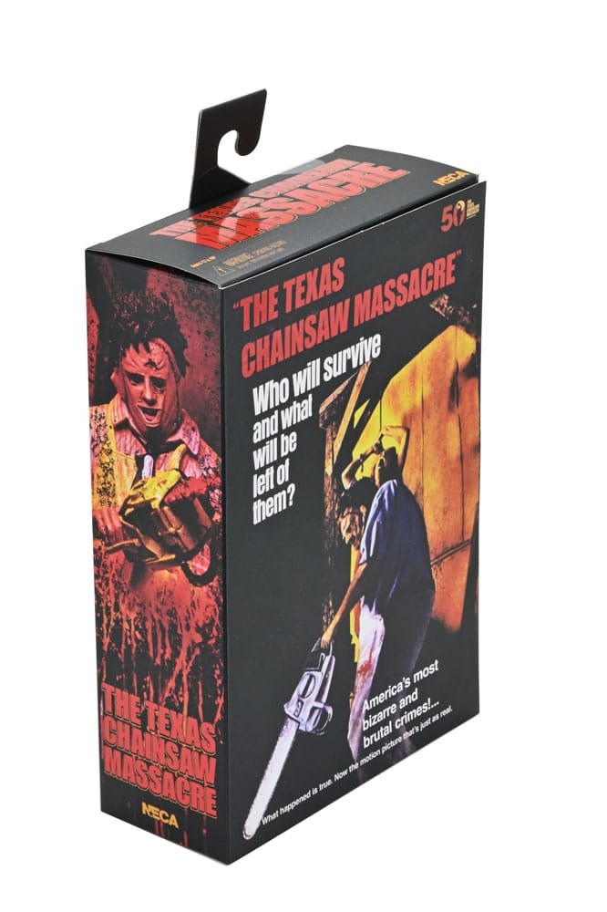 Texas Chainsaw Massacre Clothed Actionfigur Leatherface 50th Anniversary 20 cm        