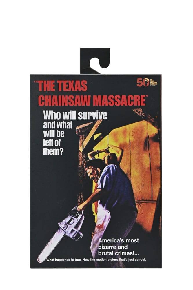 Texas Chainsaw Massacre Clothed Actionfigur Leatherface 50th Anniversary 20 cm        