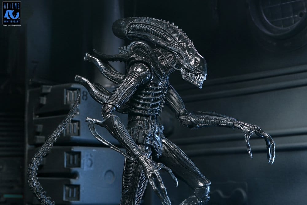 Aliens Ultimate Actionfigur Warrior (1986) Xenomorph Black (40th Anniversary) 23 cm