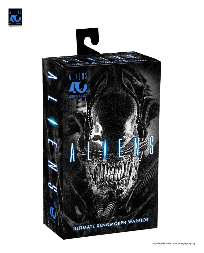 Aliens Ultimate Actionfigur Warrior (1986) Xenomorph Black (40th Anniversary) 23 cm