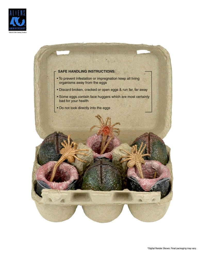 Aliens 6er-Pack Zubehör-Set Carton of Alien Eggs (40th Anniversary)