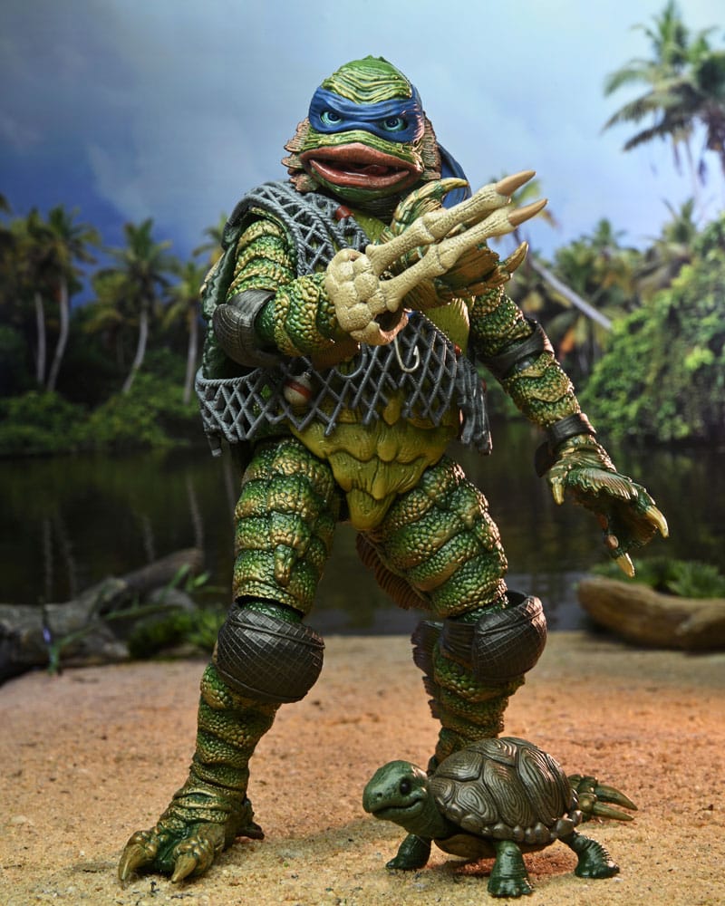 Universal Monsters/Teenage Mutant Ninja Turtles Actionfigur Leonardo as the Creature 18 cm