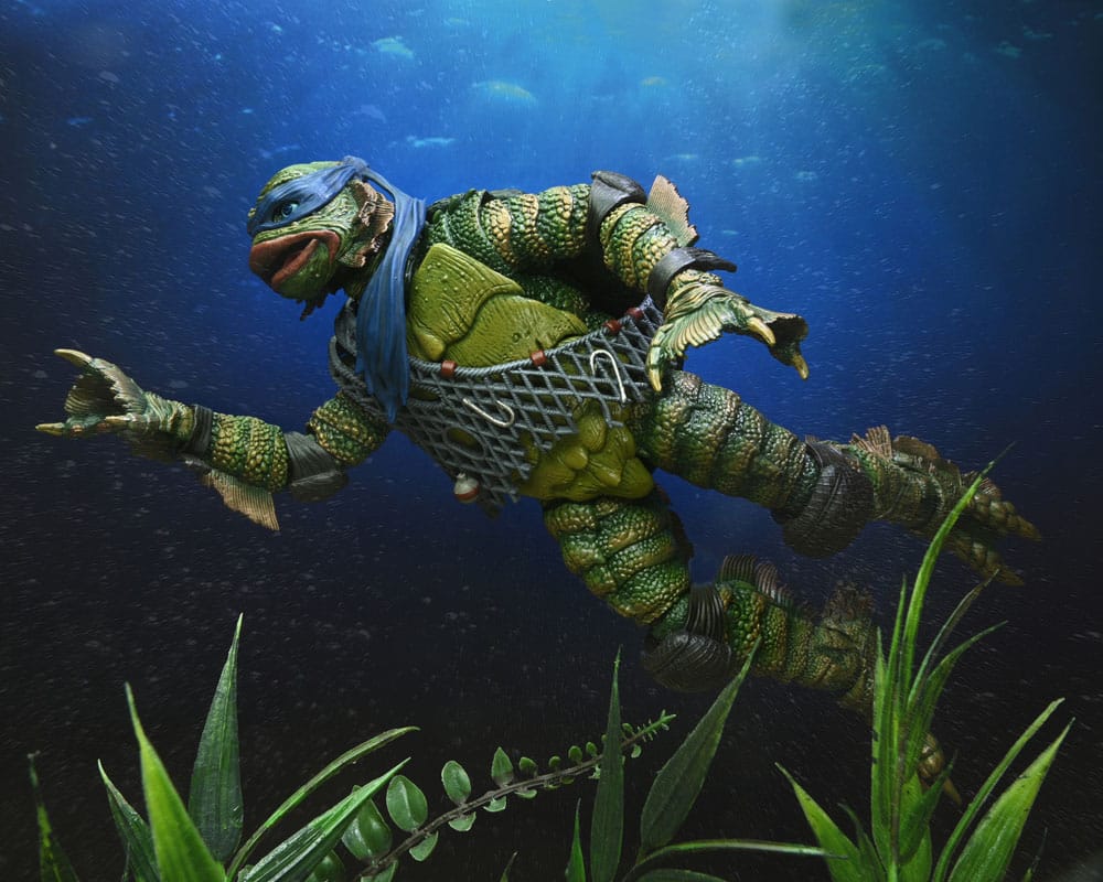 Universal Monsters/Teenage Mutant Ninja Turtles Actionfigur Leonardo as the Creature 18 cm