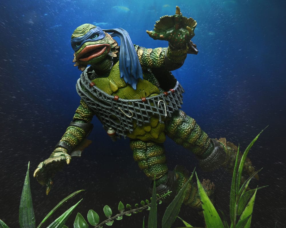 Universal Monsters/Teenage Mutant Ninja Turtles Actionfigur Leonardo as the Creature 18 cm