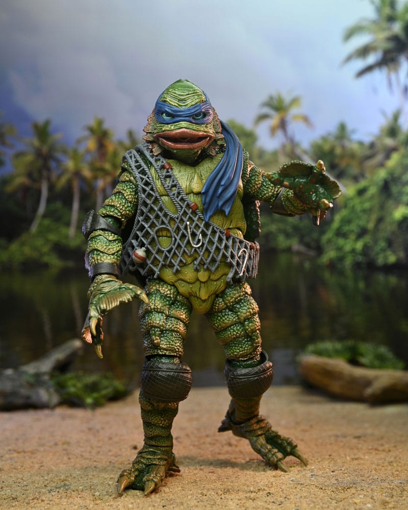 Universal Monsters/Teenage Mutant Ninja Turtles Actionfigur Leonardo as the Creature 18 cm