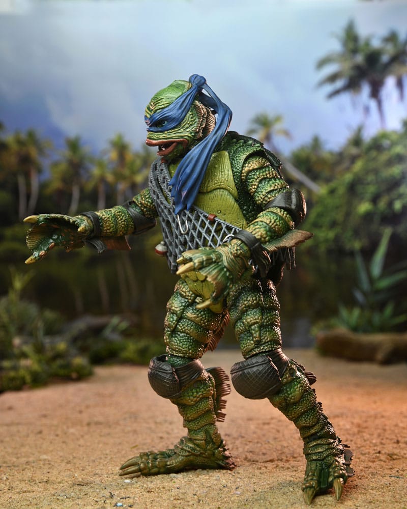 Universal Monsters/Teenage Mutant Ninja Turtles Actionfigur Leonardo as the Creature 18 cm