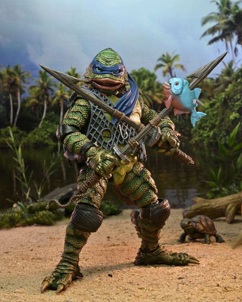 Universal Monsters/Teenage Mutant Ninja Turtles Actionfigur Leonardo as the Creature 18 cm