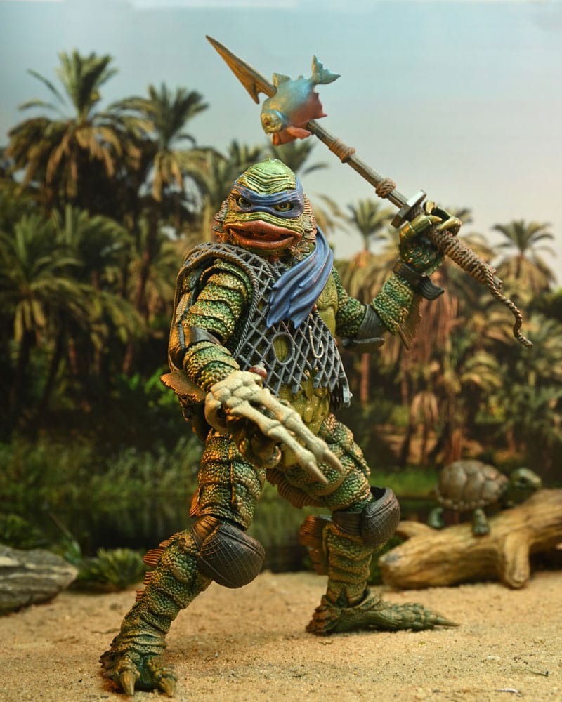 Universal Monsters/Teenage Mutant Ninja Turtles Actionfigur Leonardo as the Creature 18 cm