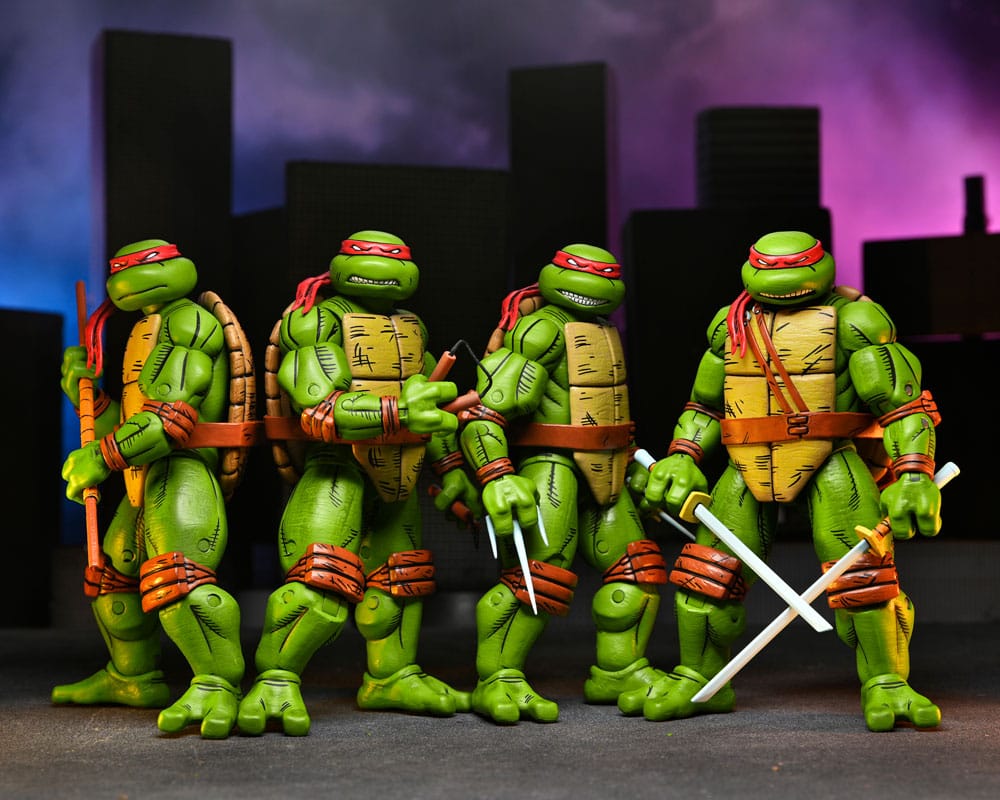 Teenage Mutant Ninja Turtles (Mirage Comics) 4er-Pack Actionfiguren Leonardo, Raphael, Michelangelo, Donatello 18 cm