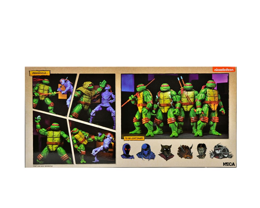 Teenage Mutant Ninja Turtles (Mirage Comics) 4er-Pack Actionfiguren Leonardo, Raphael, Michelangelo, Donatello 18 cm