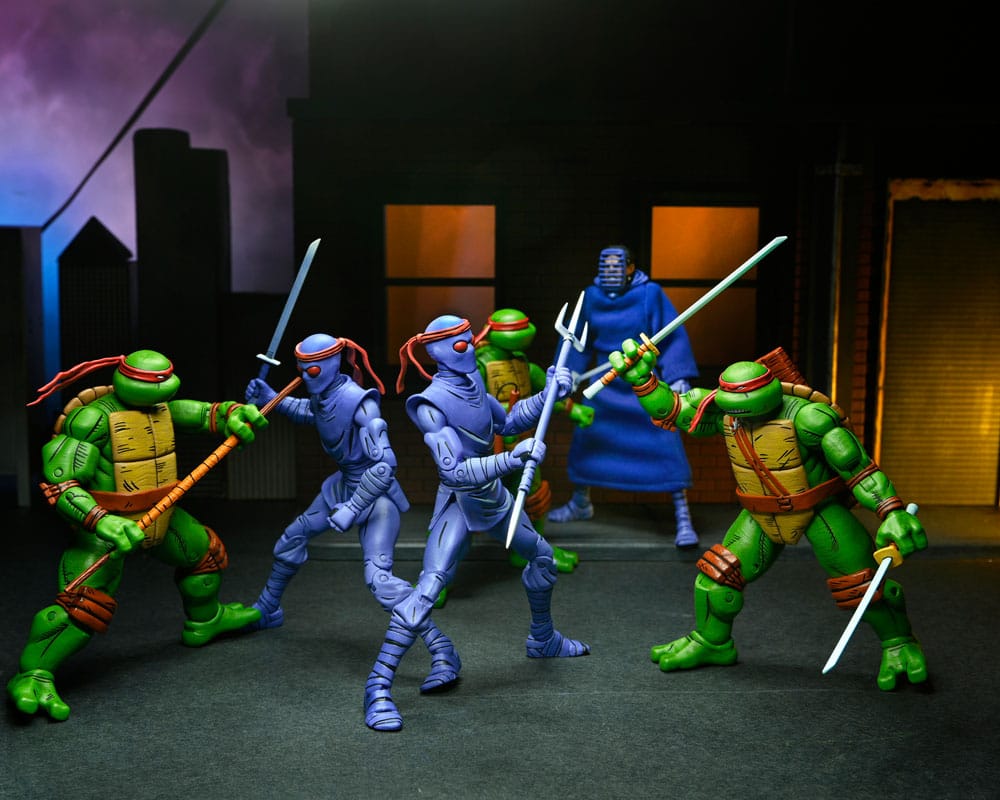 Teenage Mutant Ninja Turtles (Mirage Comics) 4er-Pack Actionfiguren Leonardo, Raphael, Michelangelo, Donatello 18 cm