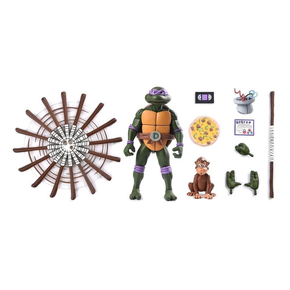 Teenage Mutant Ninja Turtles (1987 Cartoon) Actionfigur Ultimate Donatello (VHS) 18 cm