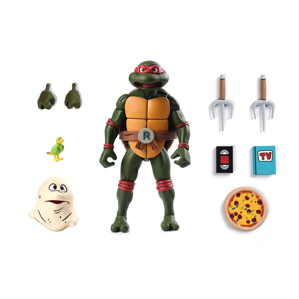 Teenage Mutant Ninja Turtles (1987 Cartoon) Actionfigur Ultimate Raphael (VHS) 18 cm
