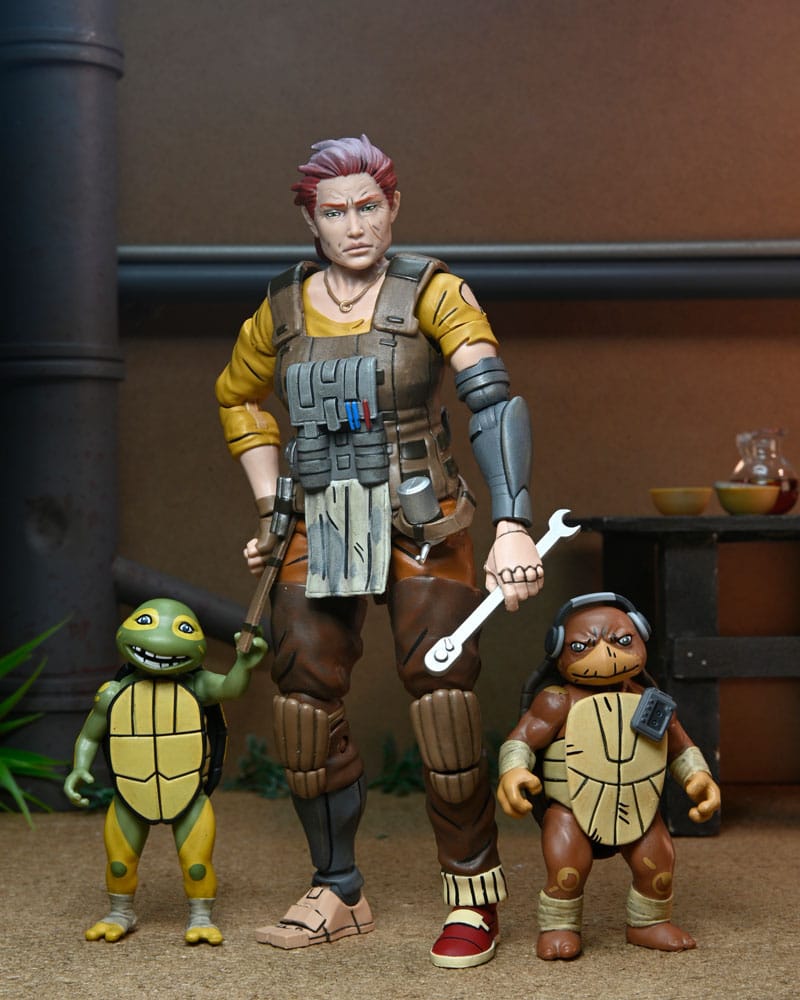 Teenage Mutant Ninja Turtles (The Last Ronin The Lost Years) Actionfigur Grammy April with Baby Yi & Moja 18 cm     