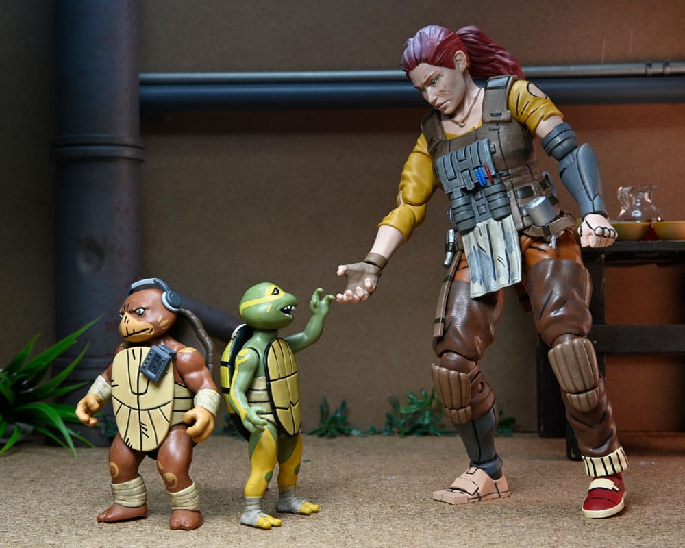 Teenage Mutant Ninja Turtles (The Last Ronin The Lost Years) Actionfigur Grammy April with Baby Yi & Moja 18 cm     