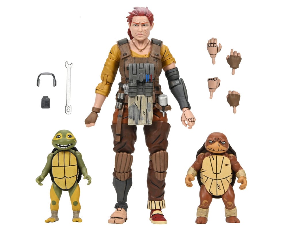 Teenage Mutant Ninja Turtles (The Last Ronin The Lost Years) Actionfigur Grammy April with Baby Yi & Moja 18 cm     