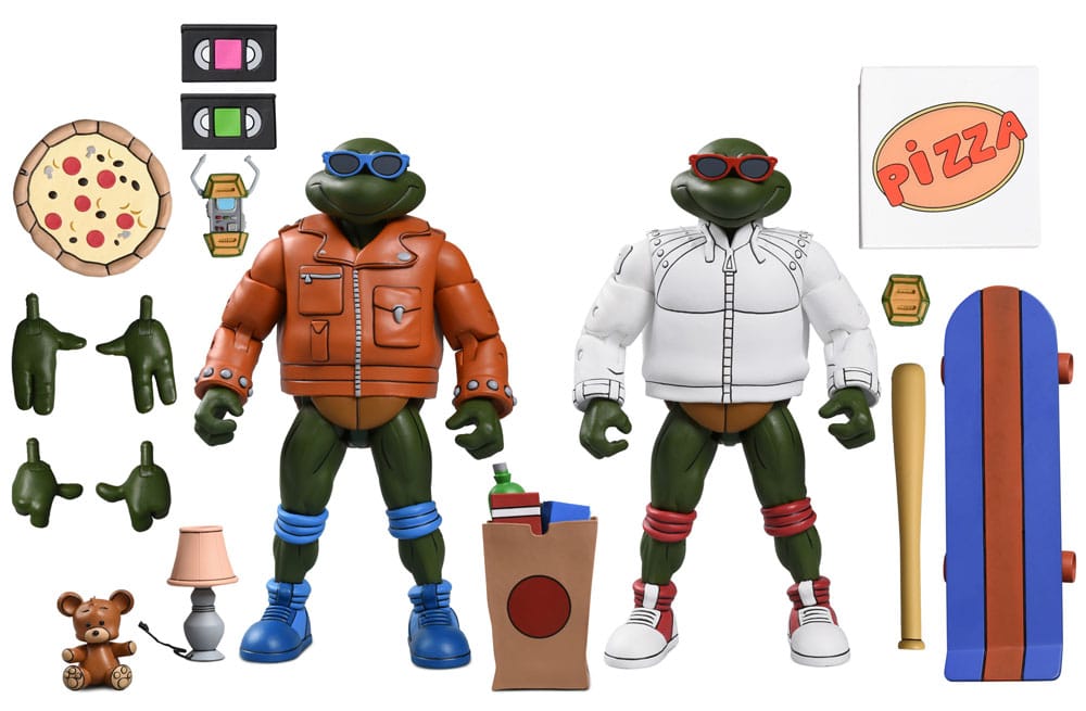 Teenage Mutant Ninja Turtles (Cartoon) Actionfigur Punk Leo and Punk Raph 2 Pack 18 cm         