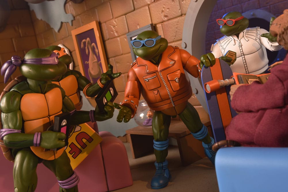 Teenage Mutant Ninja Turtles (Cartoon) Actionfigur Punk Leo and Punk Raph 2 Pack 18 cm         
