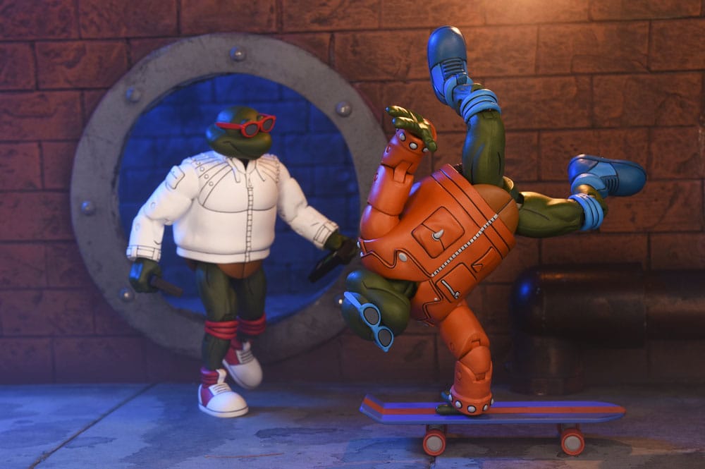 Teenage Mutant Ninja Turtles (Cartoon) Actionfigur Punk Leo and Punk Raph 2 Pack 18 cm         