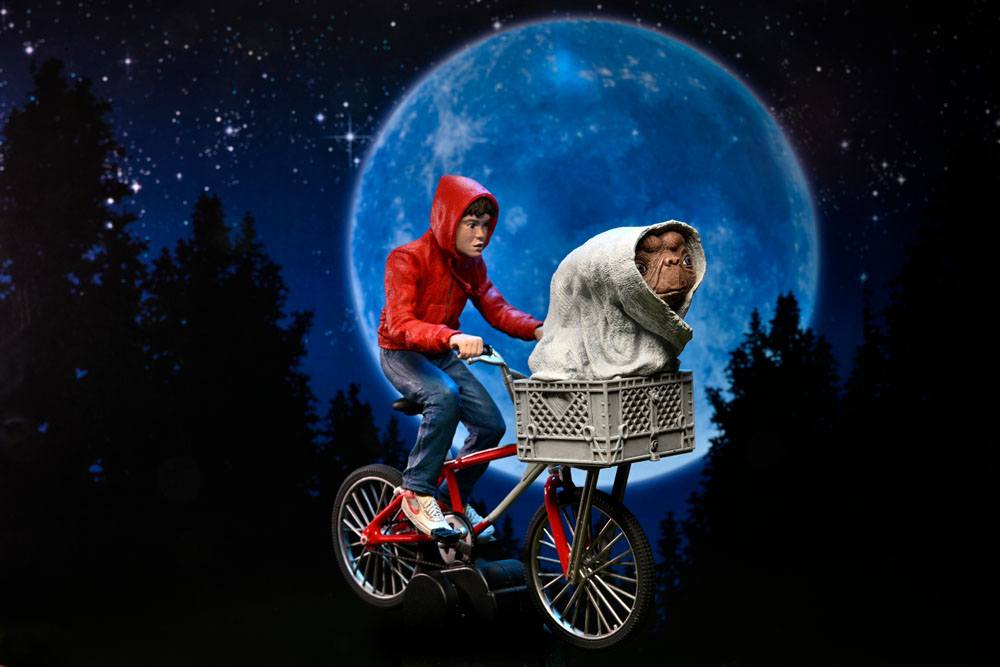E.T. - Der Außerirdische Actionfigur Elliott & E.T. on Bicycle 13 cm